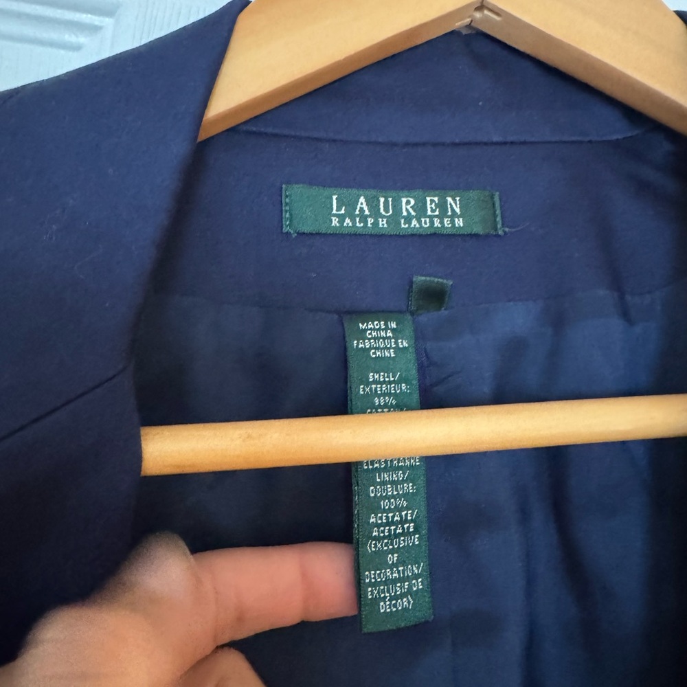 Ralph Lauren Dark Blue Jacket with Gold Crest - Picture 3 of 5
